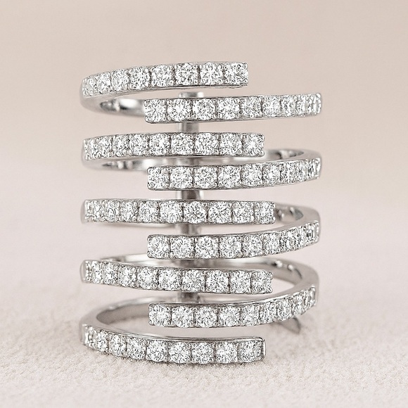 14k White Gold Embrace Ring - Picture 10 of 10